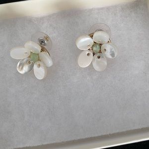 Mother of Pearl 14k Plated Earrings